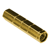 Hexagonal piston right gold