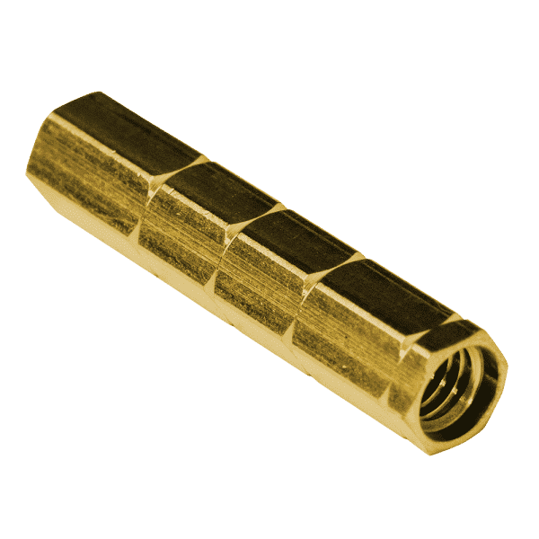 Hexagonal piston left gold